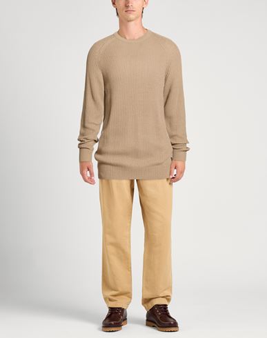 Man Sweater Beige Size XL Acrylic, Cotton