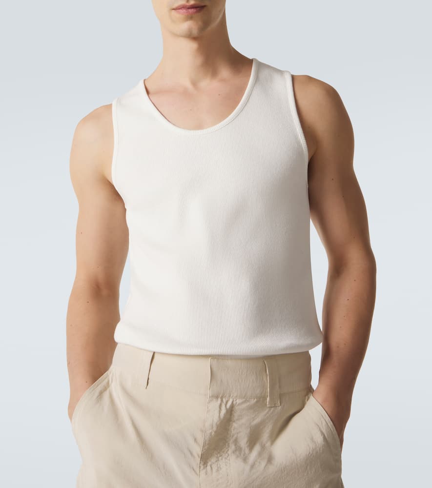 Cotton and linen tank top