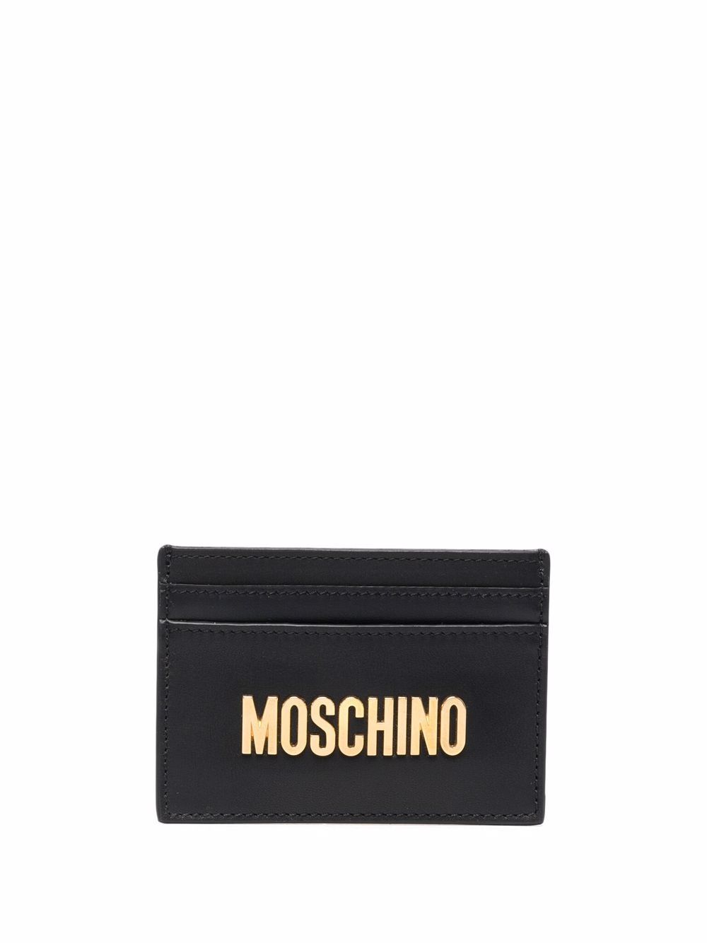 Logo-plaque cardholder - Black