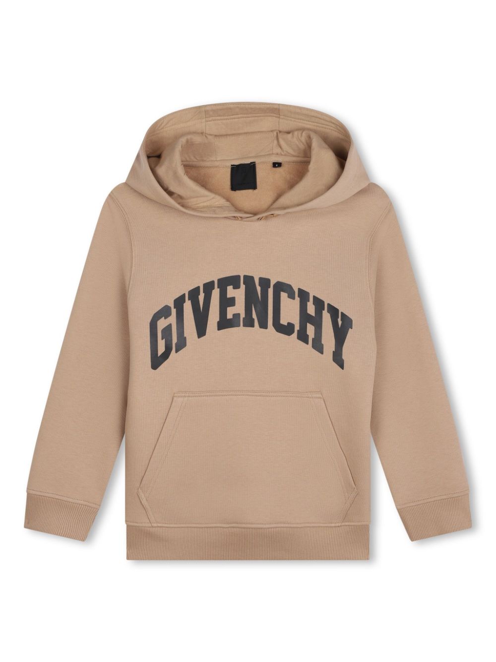 Logo-print jersey hoodie - Neutrals