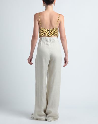 Woman Top Yellow Size 10 Polyamide, Elastane