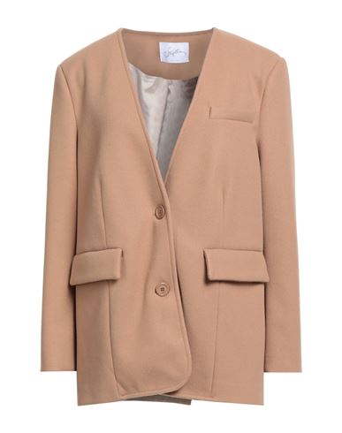 Woman Jacket Sand Size 2 Polyester