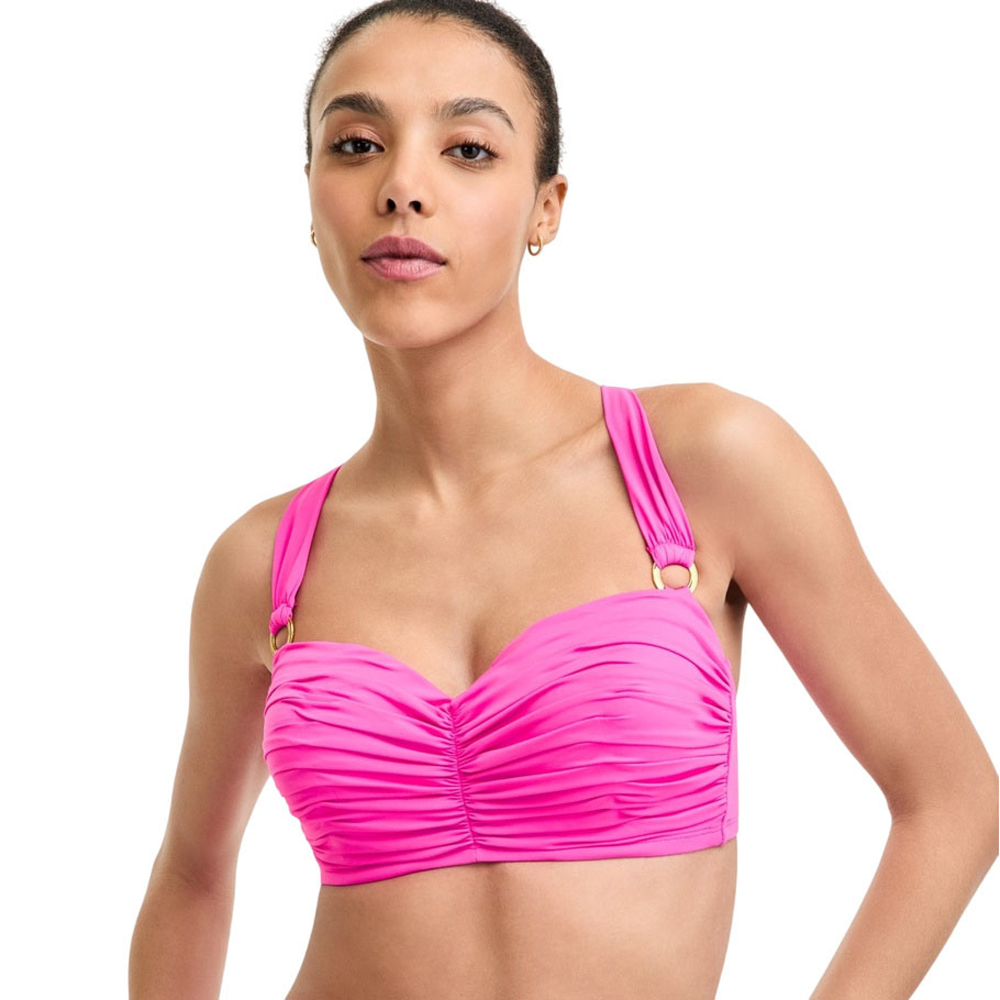 Dahlia Park Women's Key Item Shirred Bikini Top - 36D