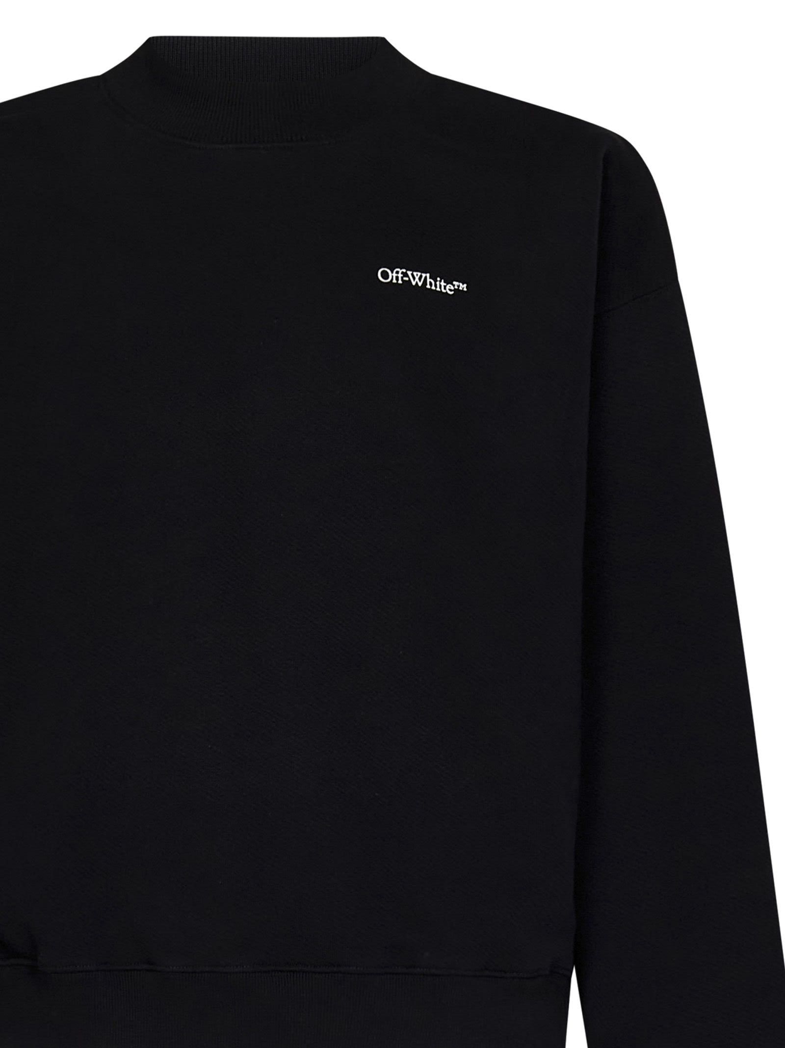 Abstract-print cotton sweatshirt - Black