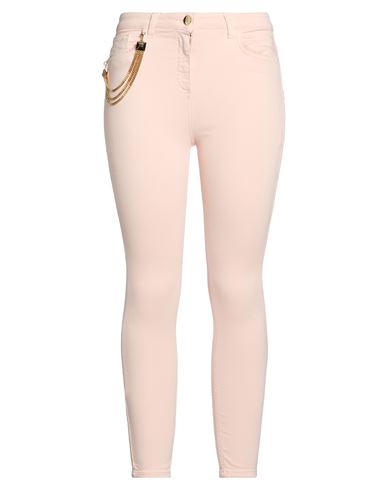 Woman Jeans Light pink Size 26 Cotton, Elastomultiester, Elastane
