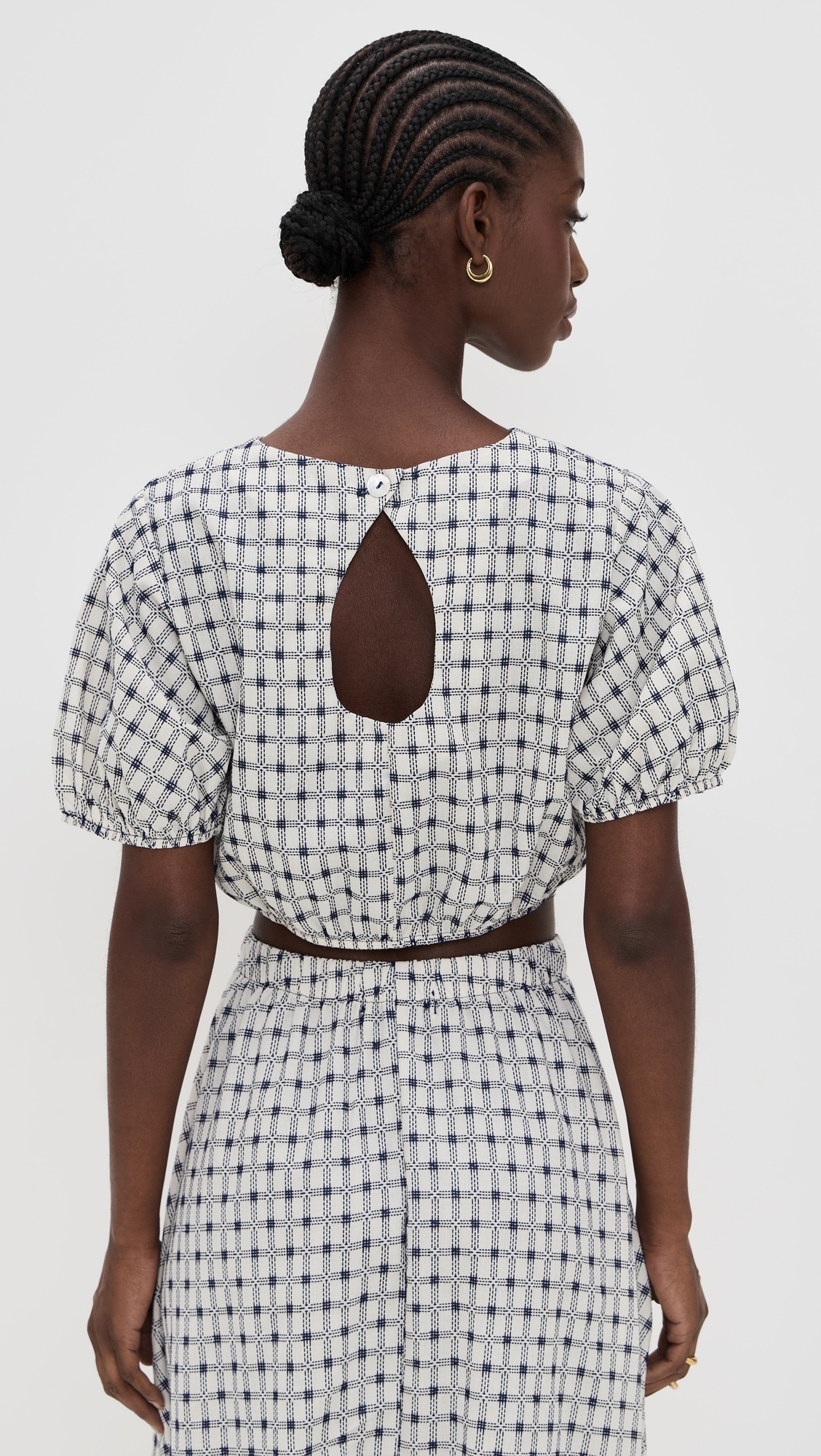 Lillian Blouse Ivory Dobby