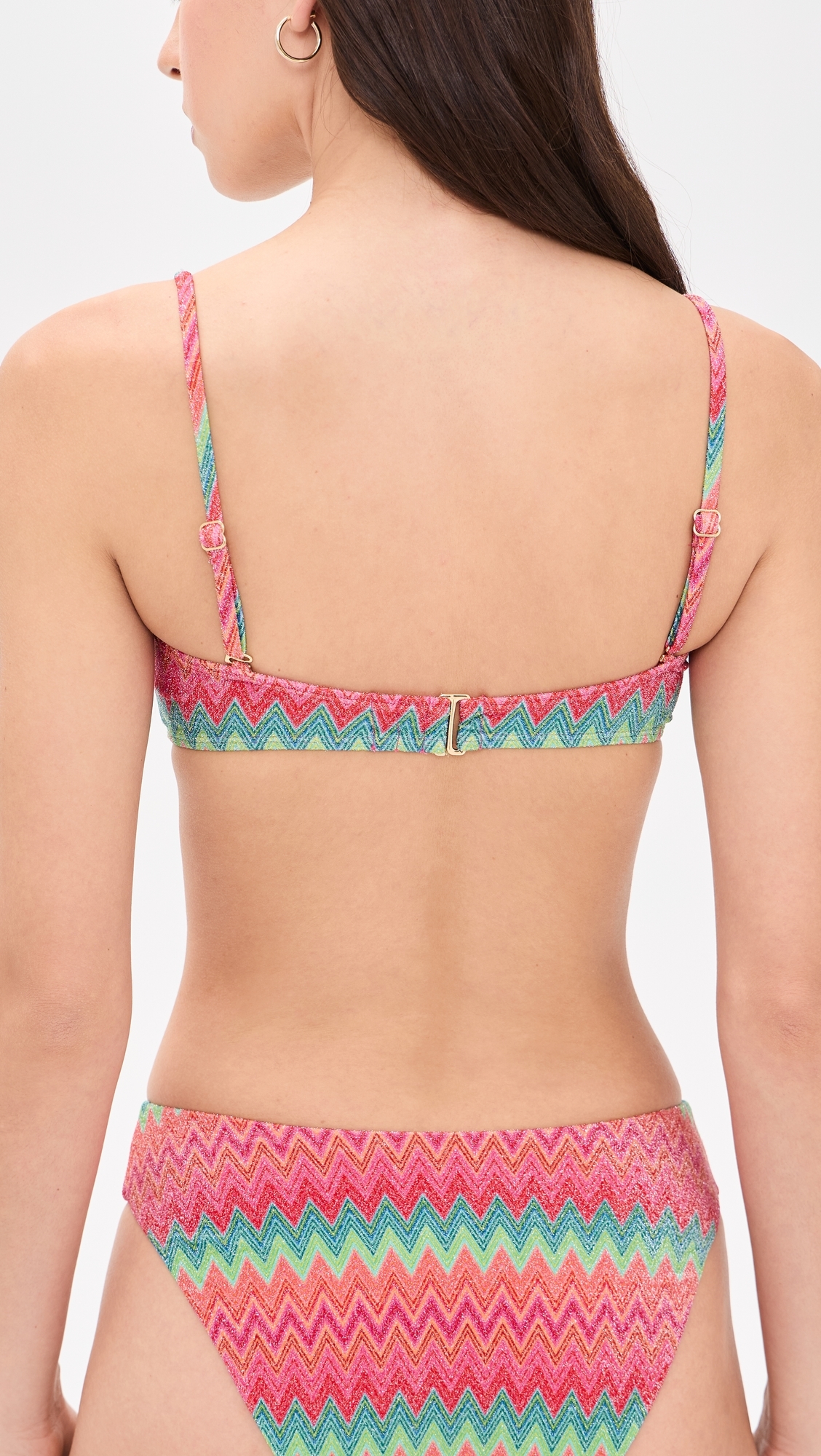 Kelsey Bikini Top Strawberry Ice Chevron