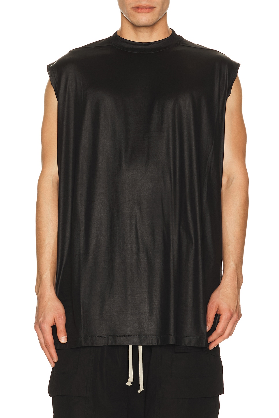 DRKSHDW by Rick Owens Tarp T in Black - Black. L also in M, S, XL/1X