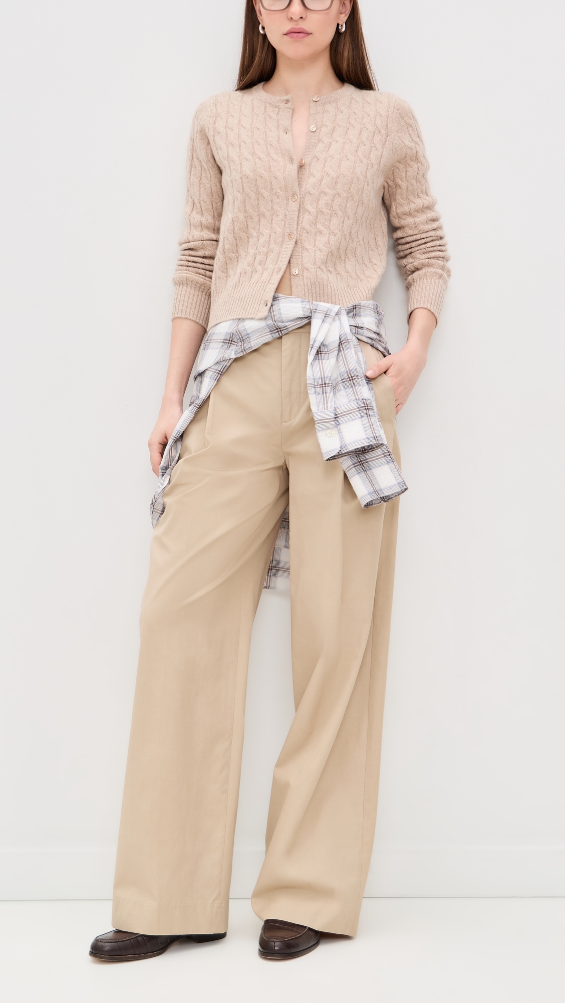 Camille Wide Leg Trousers Wheatstone