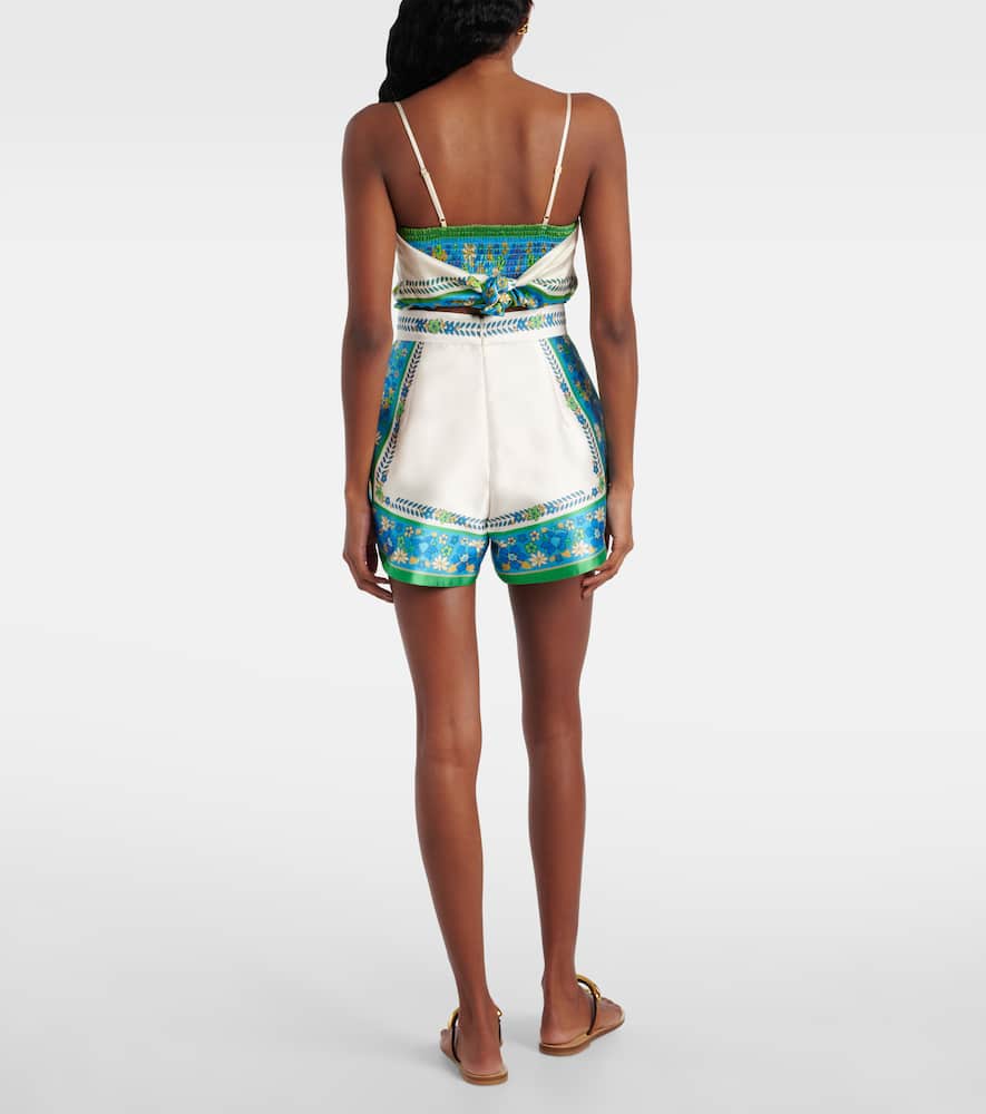Alémais Vivianna printed high-rise shorts