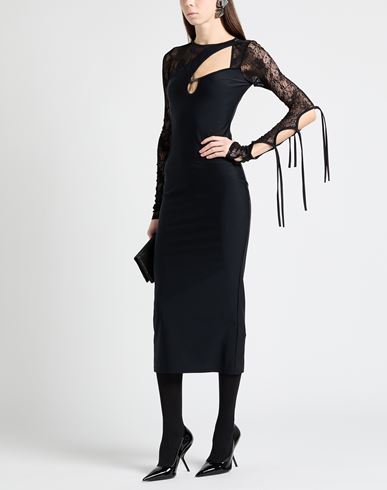 Woman Midi dress Black Size 0 Polyamide, Elastane