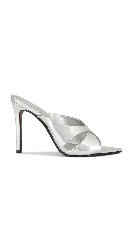 Schutz pantunfla maxine en color plateado metálico 10 también , 6.5, 7, 7.5, 8, 8.5, 9