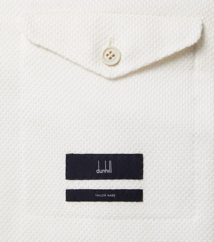 Cotton piqué blazer