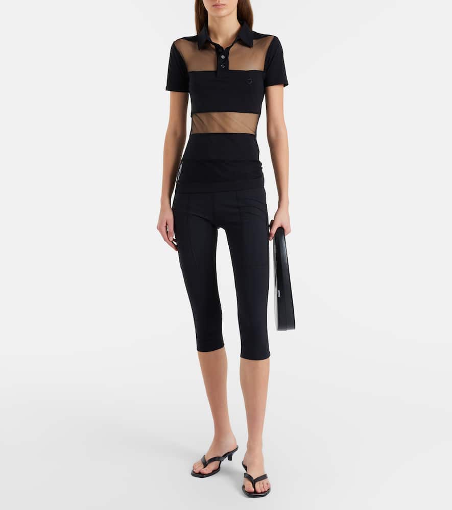 Jersey capri pants