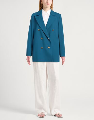 Harris Wharf London Woman Blazer Azure Size 6 Viscose, Polyamide, Elastane