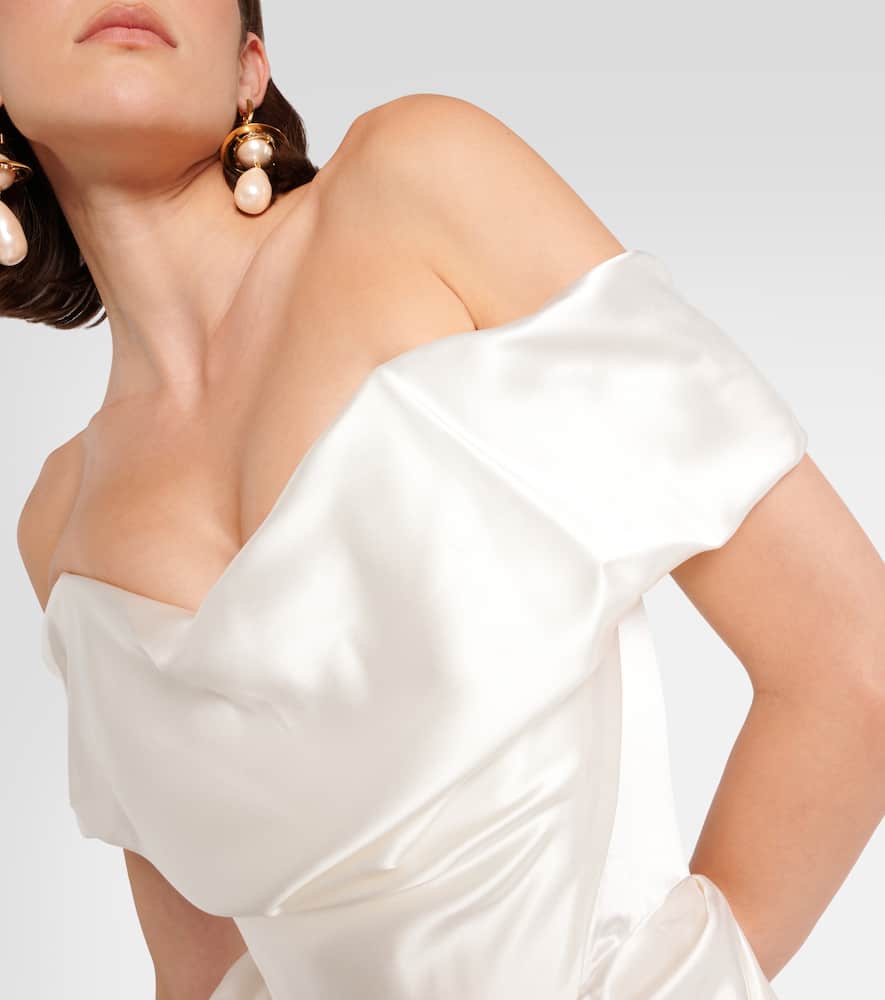 Bridal Nova Cocotte silk corset gown