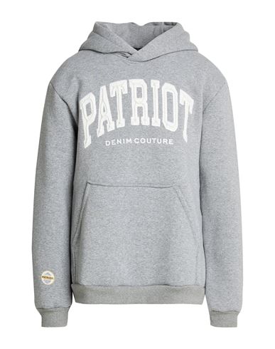 Patriòt Man Sweatshirt Light grey Size XXL Cotton, Polyester