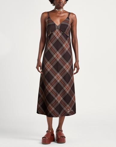 Woman Midi dress Taupe Size S Wool