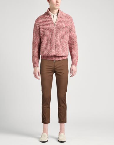 Man Pants Brown Size 32 Cotton, Polyamide, Elastane