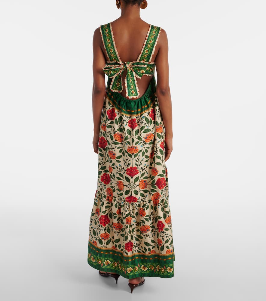 Farm Rio Floral cotton maxi dress