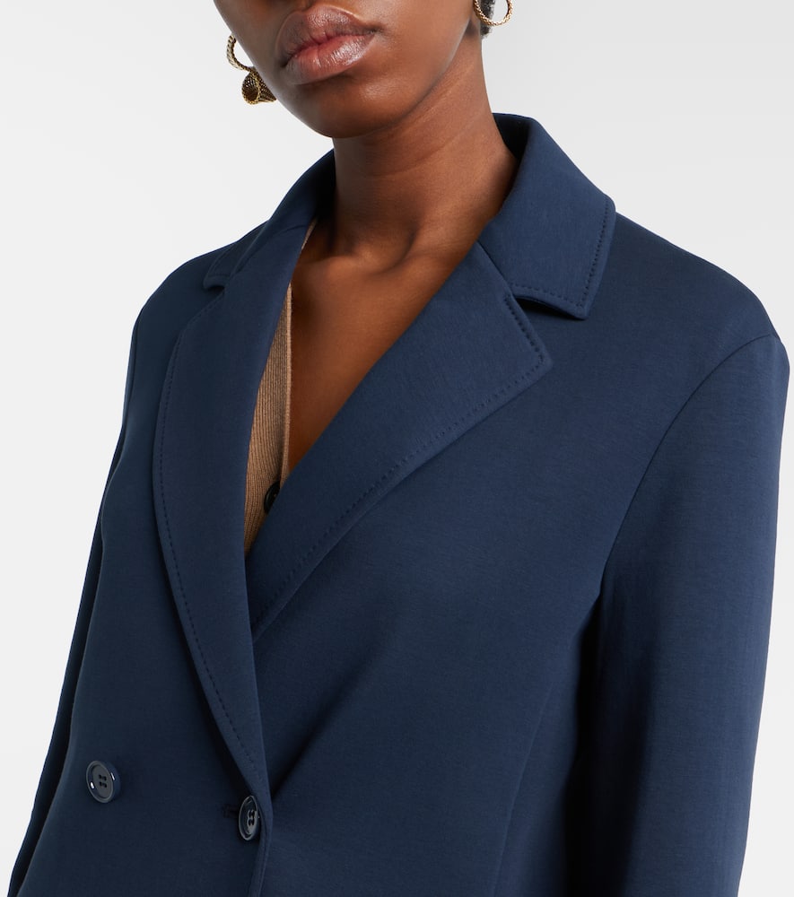 Badia double-breasted cotton-blend blazer