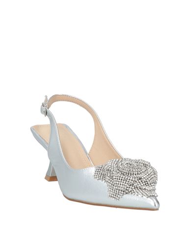 Woman Pumps Silver Size 9 Synthetisches Material