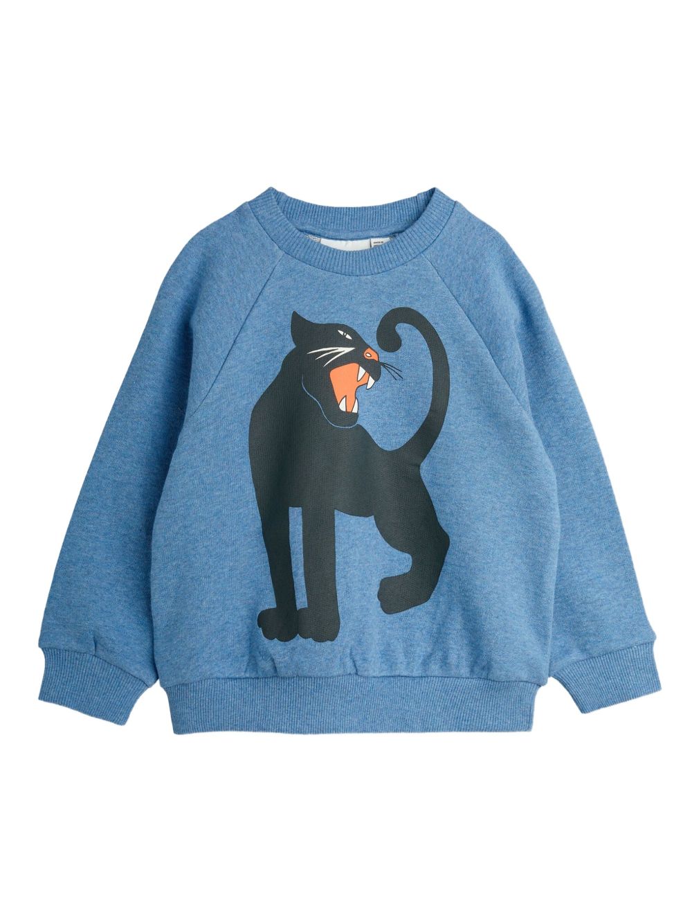 Mini Rodini Blue Panther Print Organic Cotton Sweatshirt