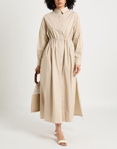 Roberto Collina Woman Maxi dress Sand Size M Cotton