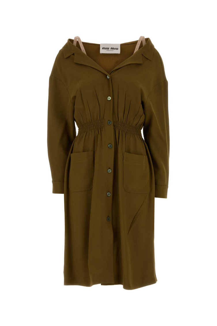 Olive Green Sable Dress
