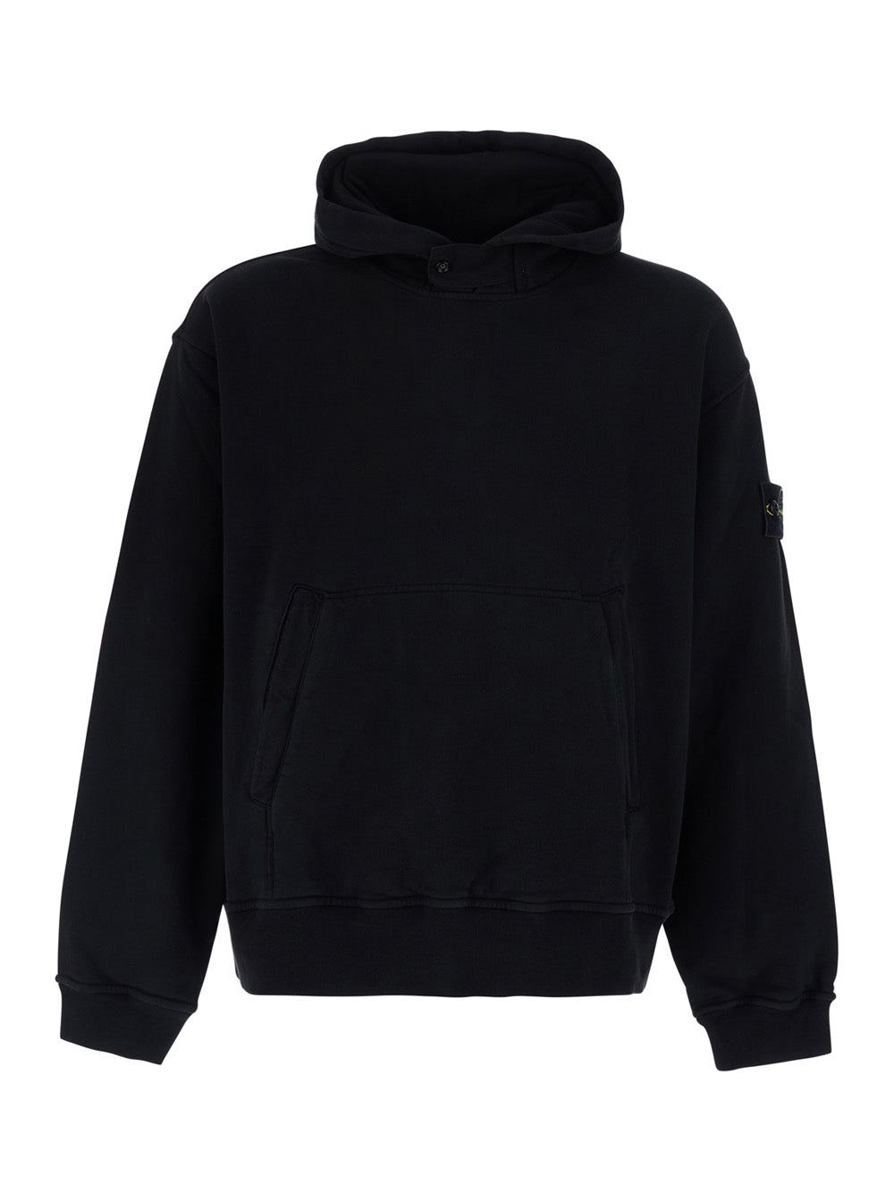 Cotton Jersey Hoodie — Black