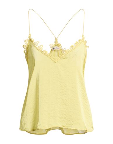 Woman Top Yellow Size L Polyester