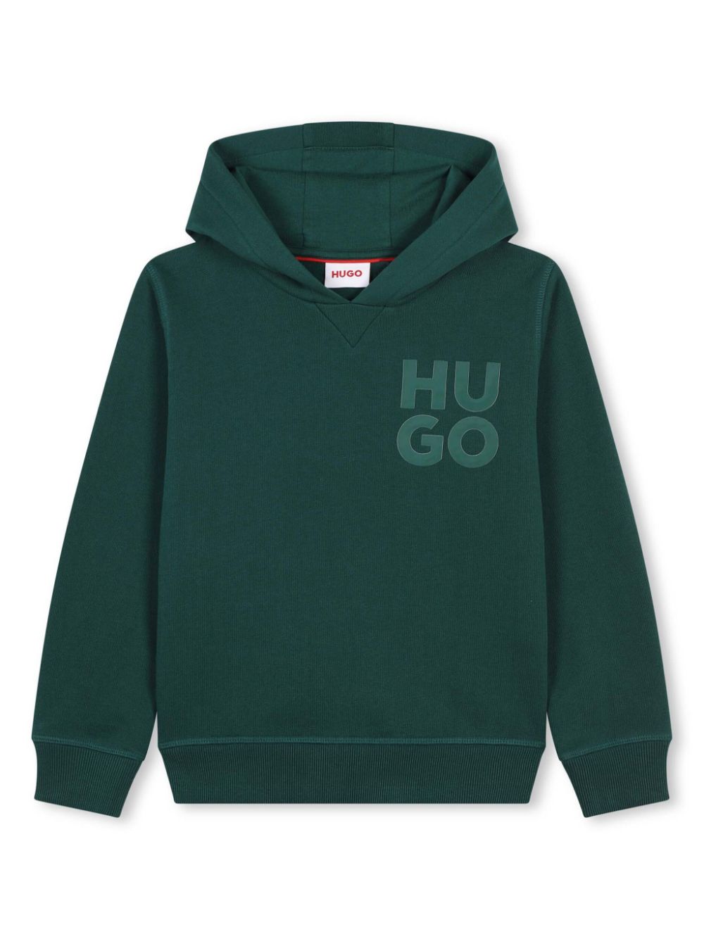 Logo-print hoodie - Green