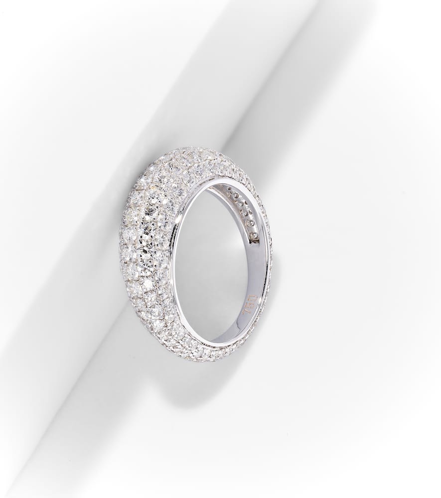 Kamyen Diamond Disco 18kt white gold ring with diamonds