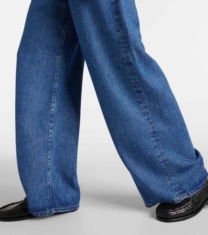 High-rise wide-leg jeans