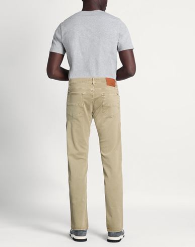 Man Jeans Sage green Size 28 Cotton, Elastane