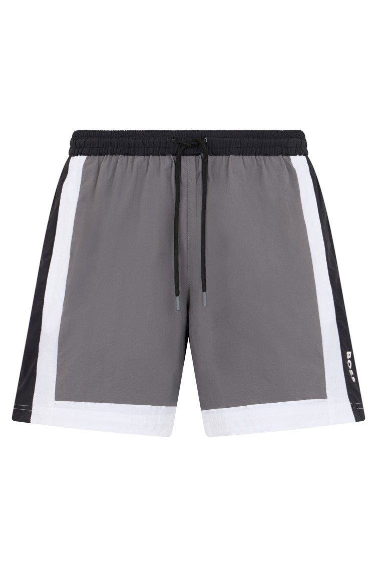 Grey Drawstring Sports Shorts