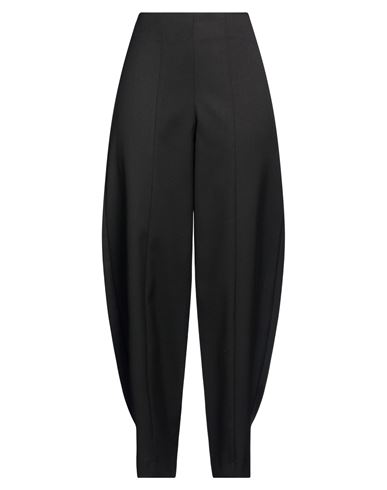 Woman Pants Black Size S Polyester, Viscose, Elastic fibres