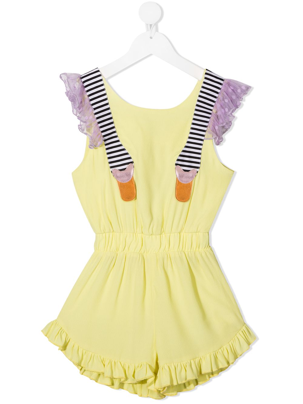 Mexico ruffled playsuit - Yellow