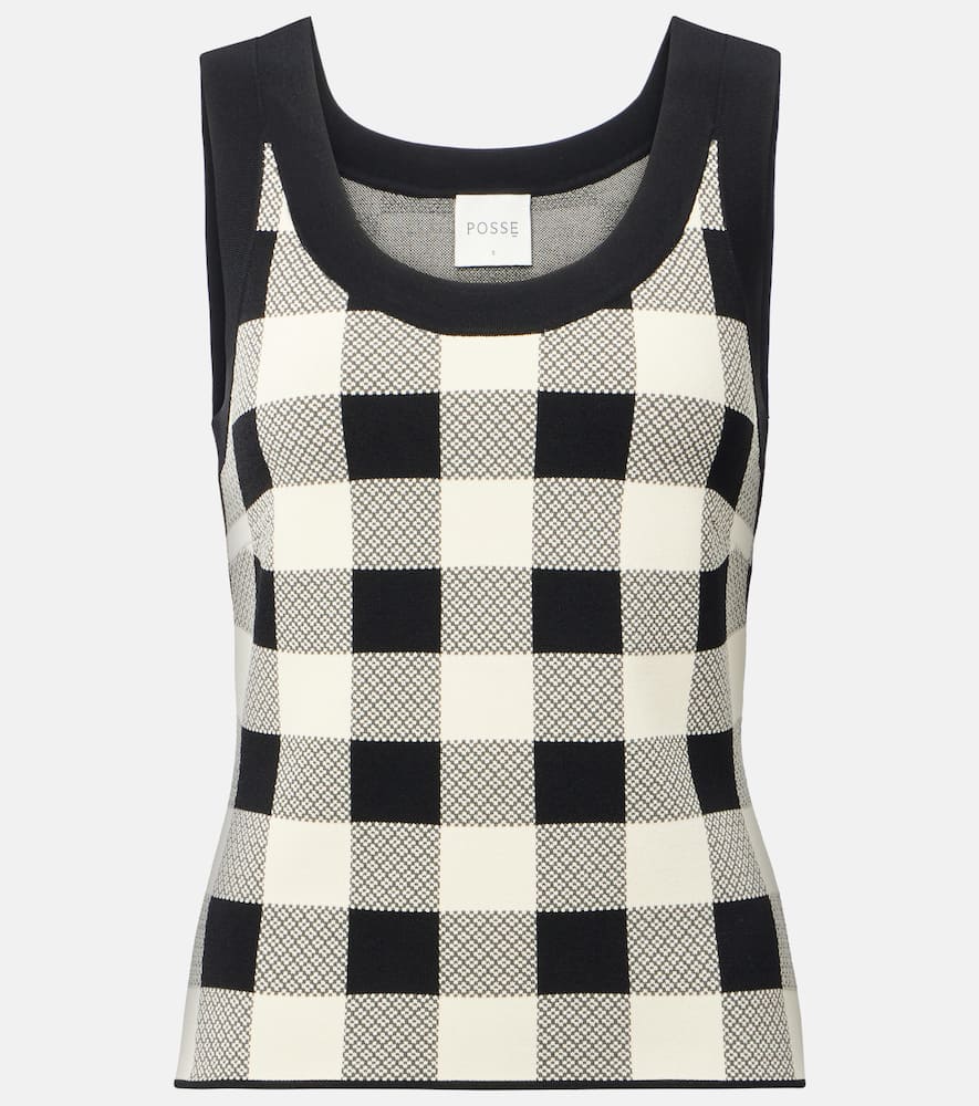 Pippa checked tank top