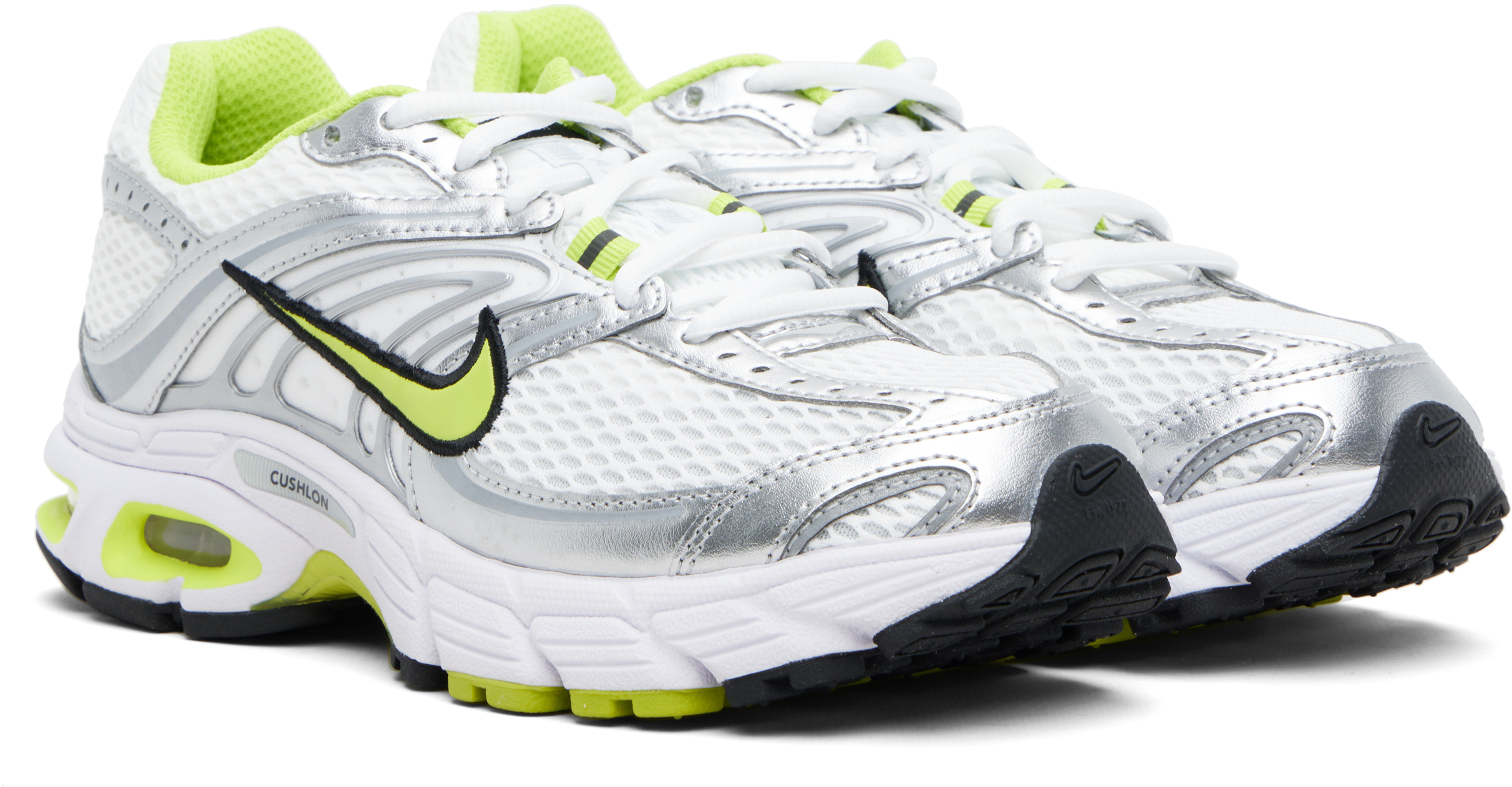 White & Silver Air Max Moto 2K Sneakers
