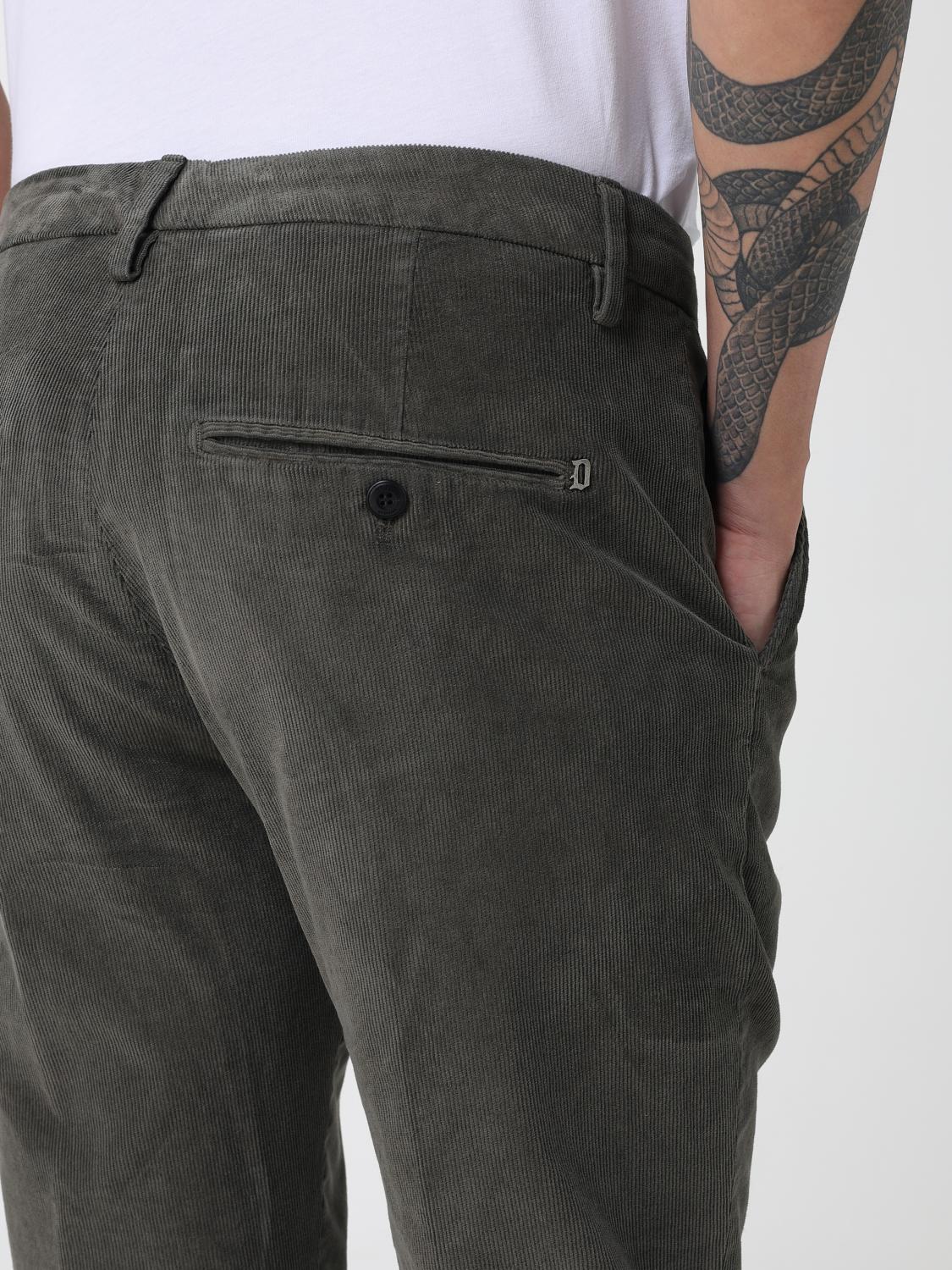 Pants Men color Military