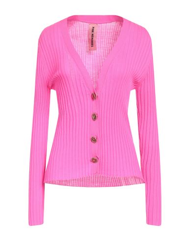 Woman Cardigan Fuchsia Size 6 Wool