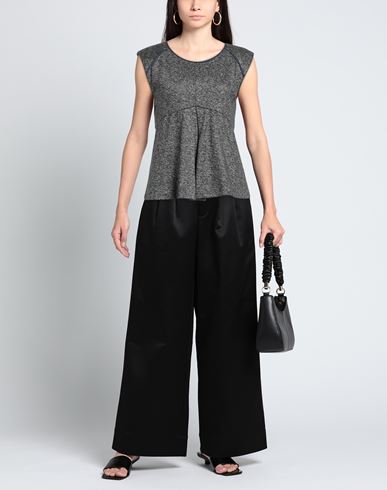 Woman Top Black Size L Viscose, Wool, Polyester, Acrylic
