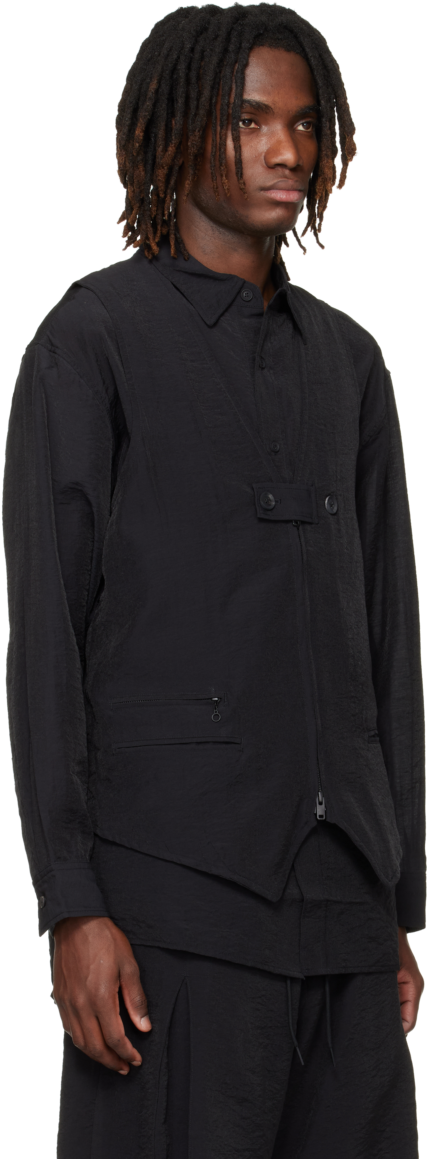 Black Tailored Vest