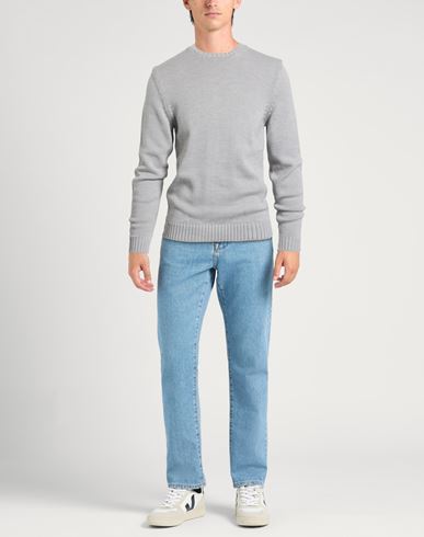 Man Sweater Grey Size 40 Virgin Wool