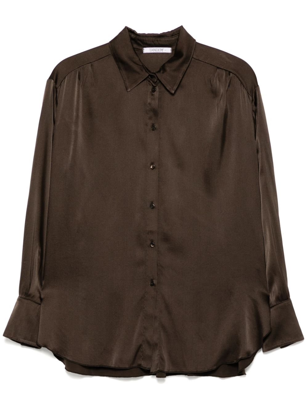 High-low shirt - Brown