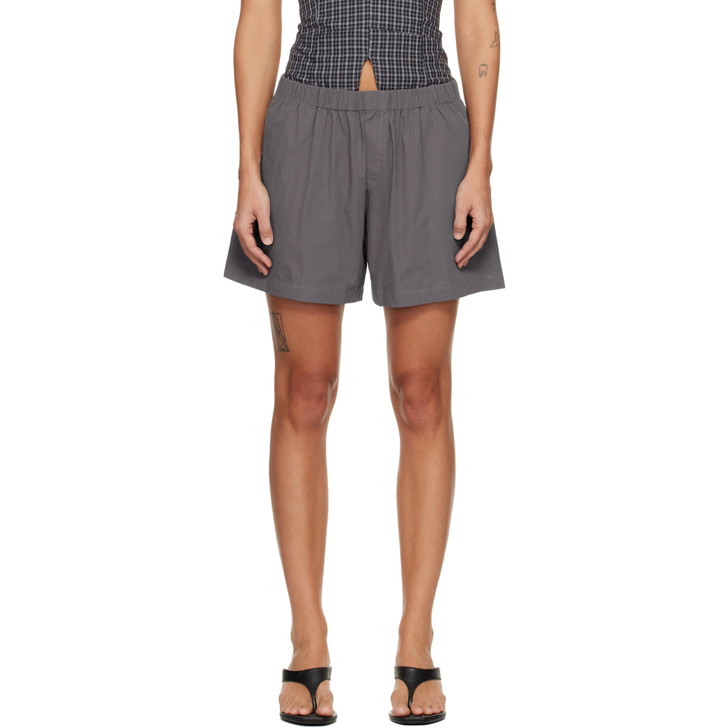 Gray Boxer Shorts