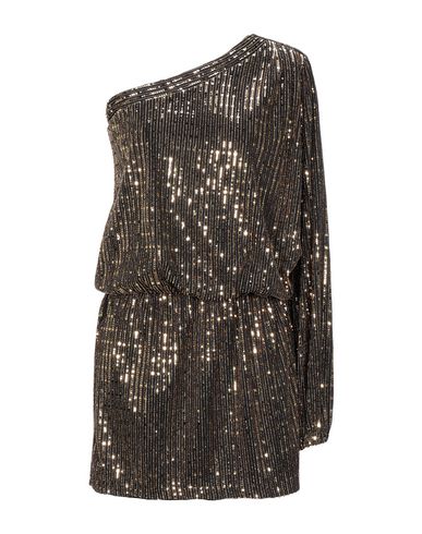 Woman Mini dress Gold Size 6 Polyamide, Metal, Elastane