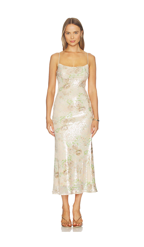 Bardot Adoni Sequin Mesh Midi Dress in Beige. 12. Also , 2