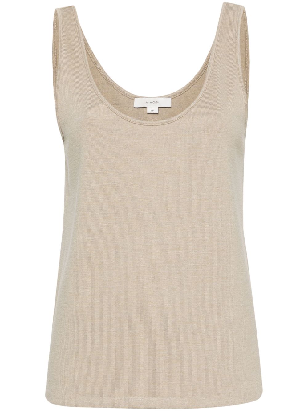 Sleeveless knitted top - Black